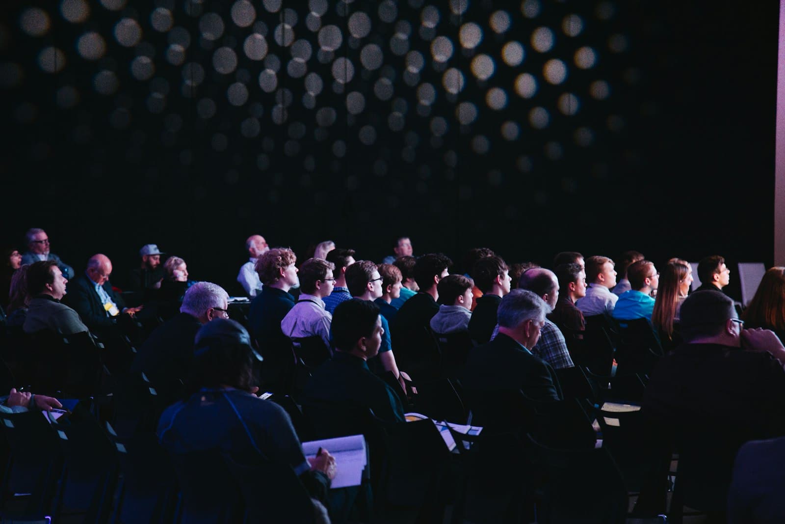 Large audience at a corporate conference