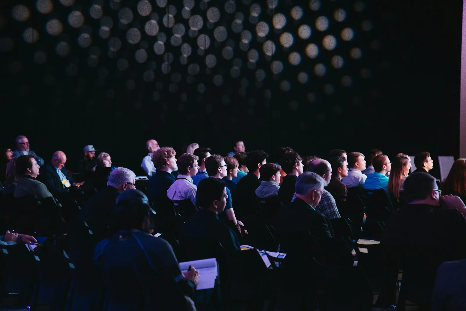 Large audience at a corporate conference